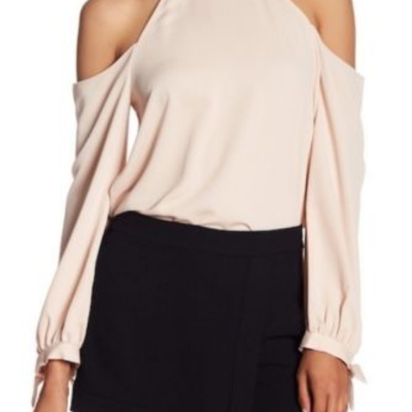 Rachel Rachel Roy Cold Shoulder Mock Neck Blouse - Picture 4 of 5